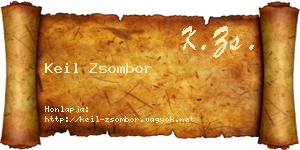 Keil Zsombor névjegykártya