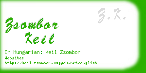 zsombor keil business card